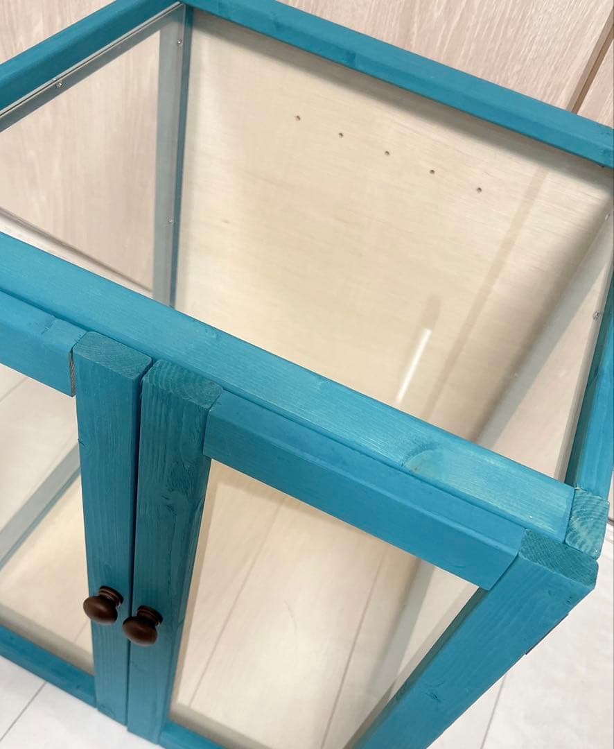 インコ　自作ケージ　アクリル　ケージカバー　グリーン　保温