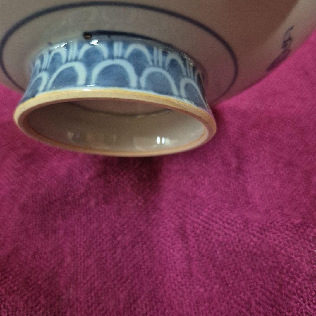 六代佐藤走波　染錦菊草花文高杯皿