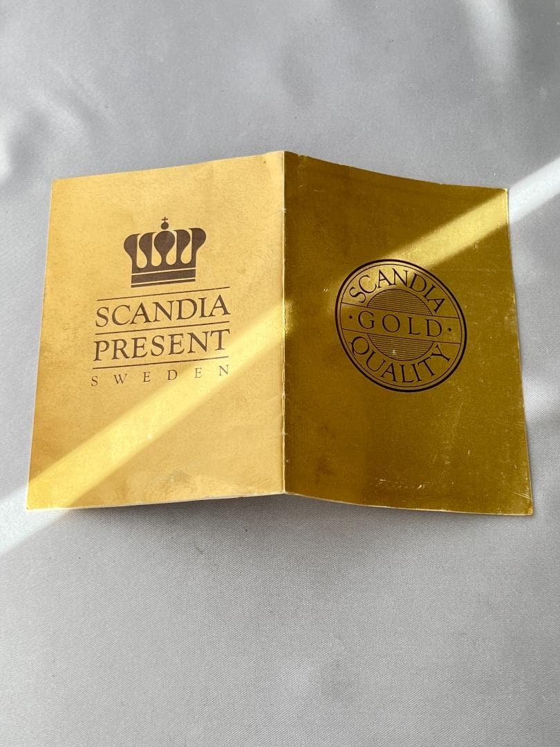 【スウェーデン】ハンドル付きギャラリートレー 31cm 【ゴールドプレート】