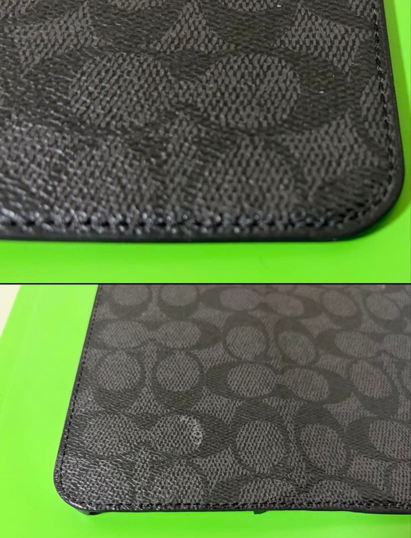 コーチ iPhone AIR ケース シグネチャー ブラック COACH 手帳