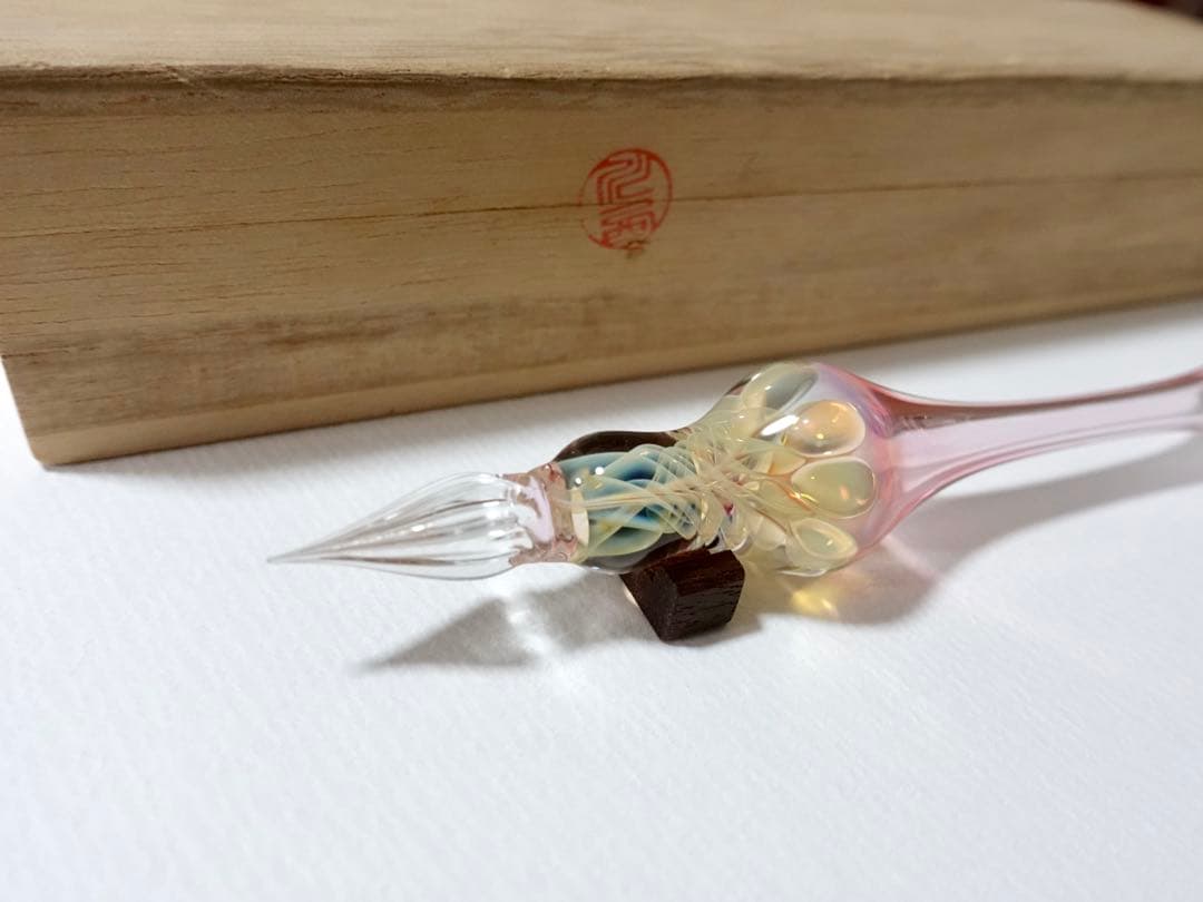 川西硝子　銀花 (ピンク）