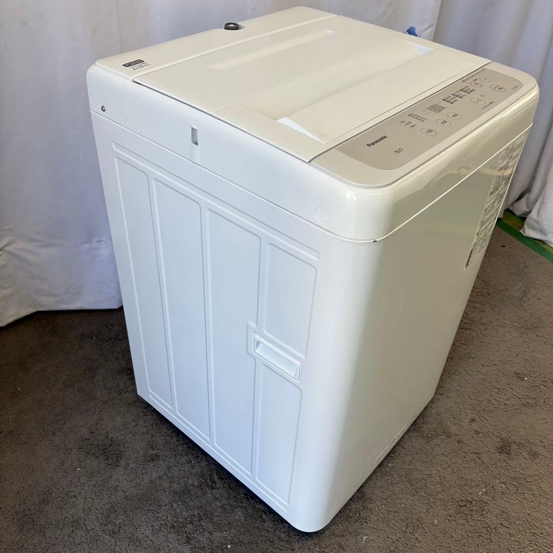 424⭕️洗濯機　パナソニック　綺麗　5キロ　一人暮らし　単身　小型　設置無料