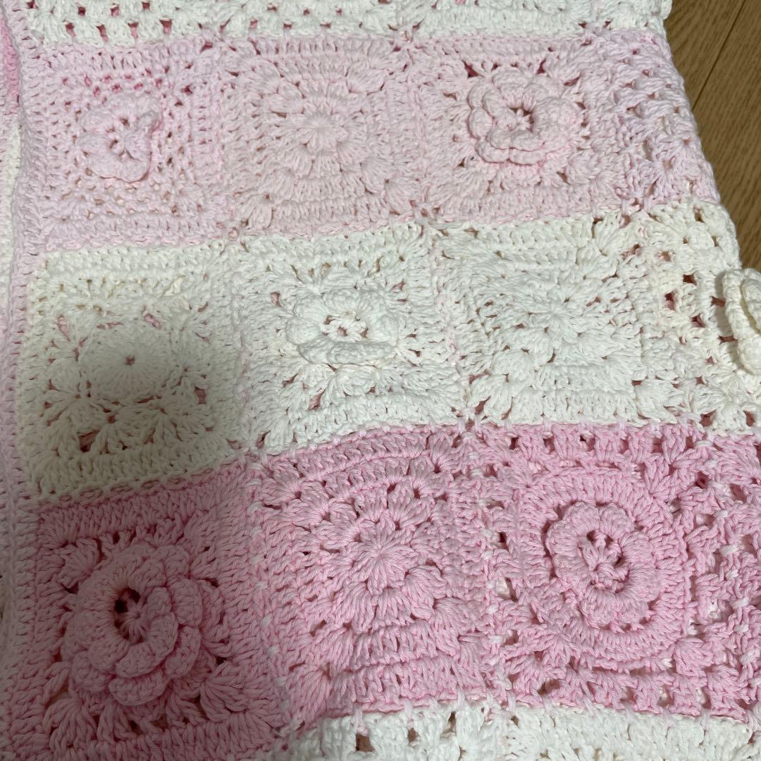 ザラホーム　パッチワークブランケット