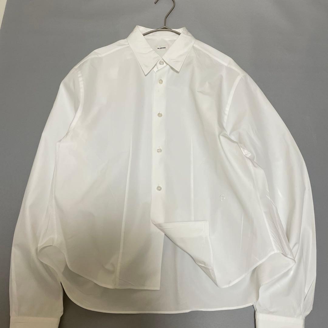 極美品 定価6.6万ブラミンク ブラウス シャツ 24SS ロゴ長袖 レギュラー