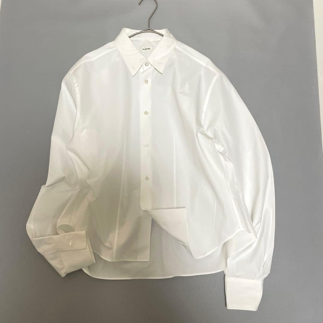 極美品 定価6.6万ブラミンク ブラウス シャツ 24SS ロゴ長袖 レギュラー