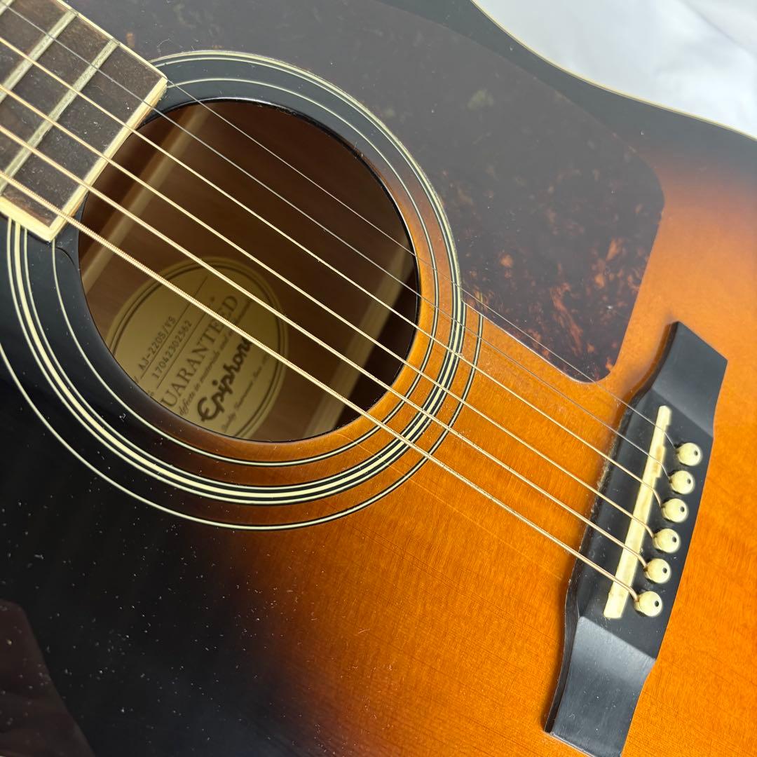 Epiphone AJ-220S/VS アコースティックギター ソフトケース付