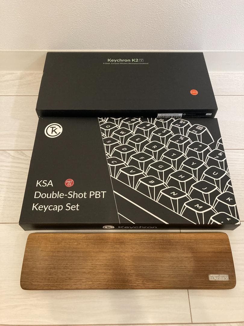 Keychron K2 茶軸 RGBアルミ（KSAキーキャップ・パームレスト付）