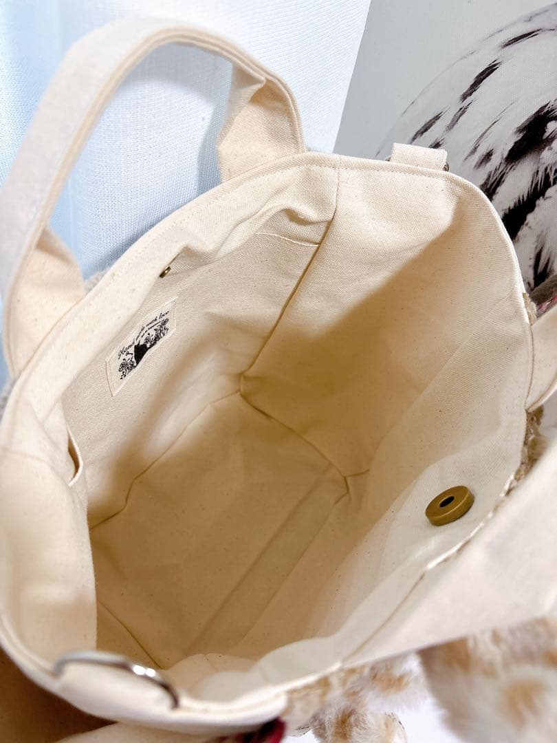 あ*あ様 コヤンイサムチョン　トートバッグ　サンダーちゃん　ハンドメイド　秋冬柄