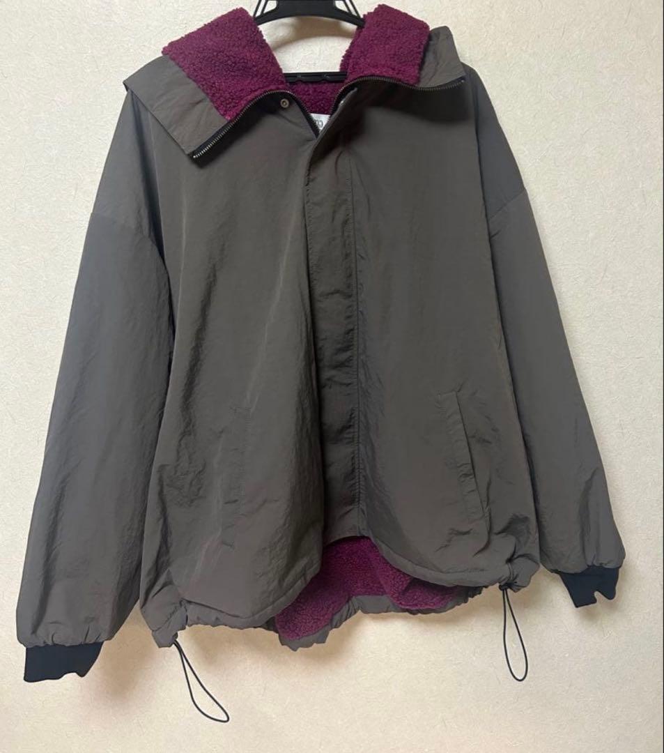 Jih Nunc(ジーヌンク)裏ボアナイロンビックフードジャケット