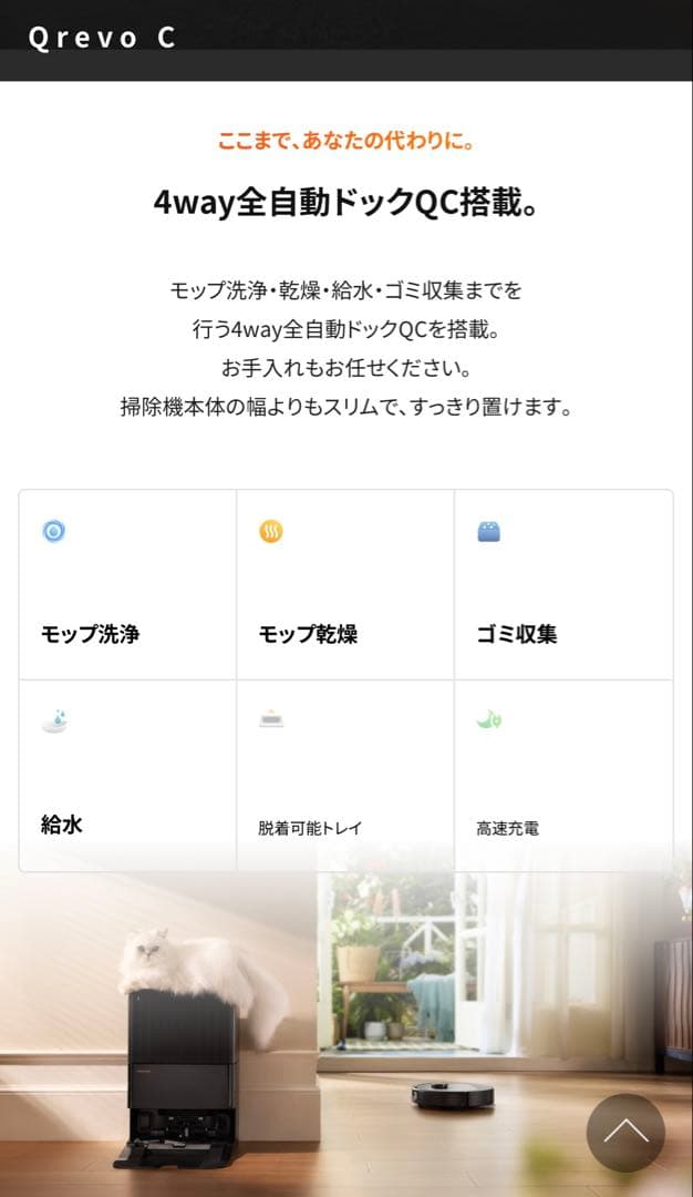 roborock QrevoC QRRC5204 ロボット掃除機