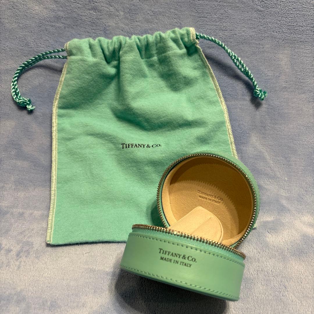 Tiffany ティファニー レザー ジュエリーケース