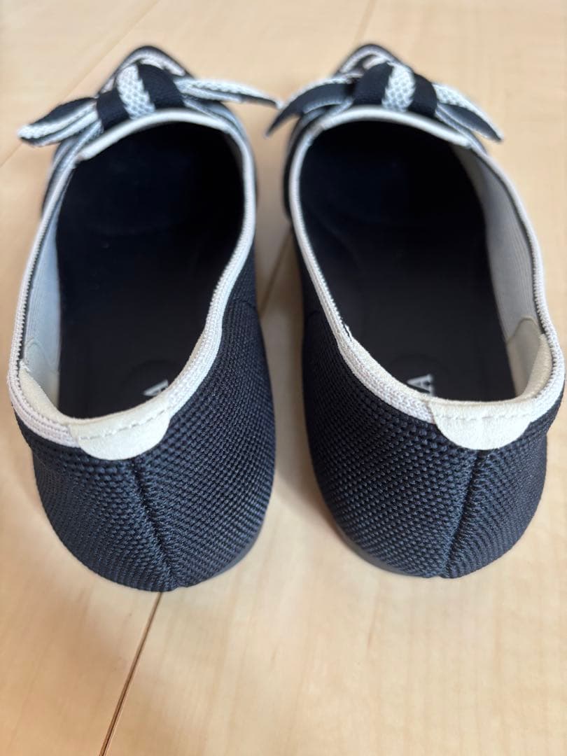 【VIVAIA】ポインテッドトゥ リボン付き ローファー　22.5