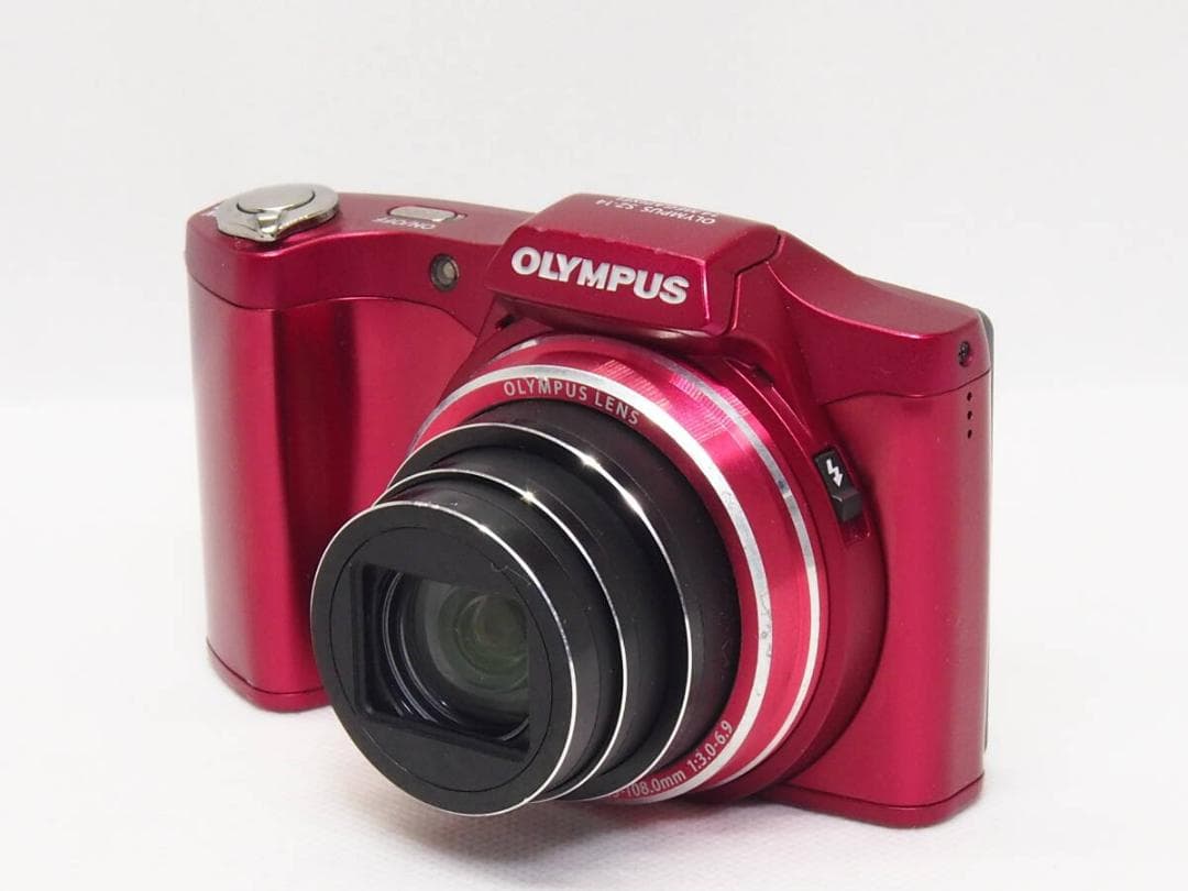OLYMPUS SZ-14 レッド 《 24倍ズーム 手振れ補正 CCDセンサー