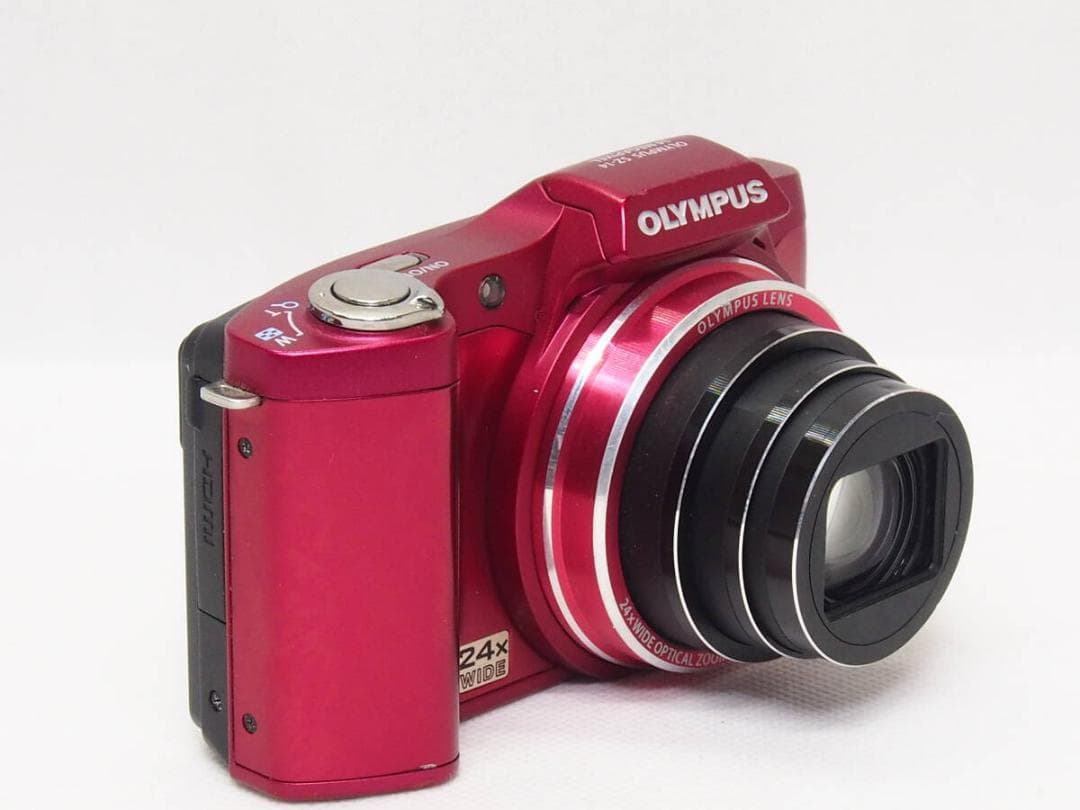 OLYMPUS SZ-14 レッド 《 24倍ズーム 手振れ補正 CCDセンサー