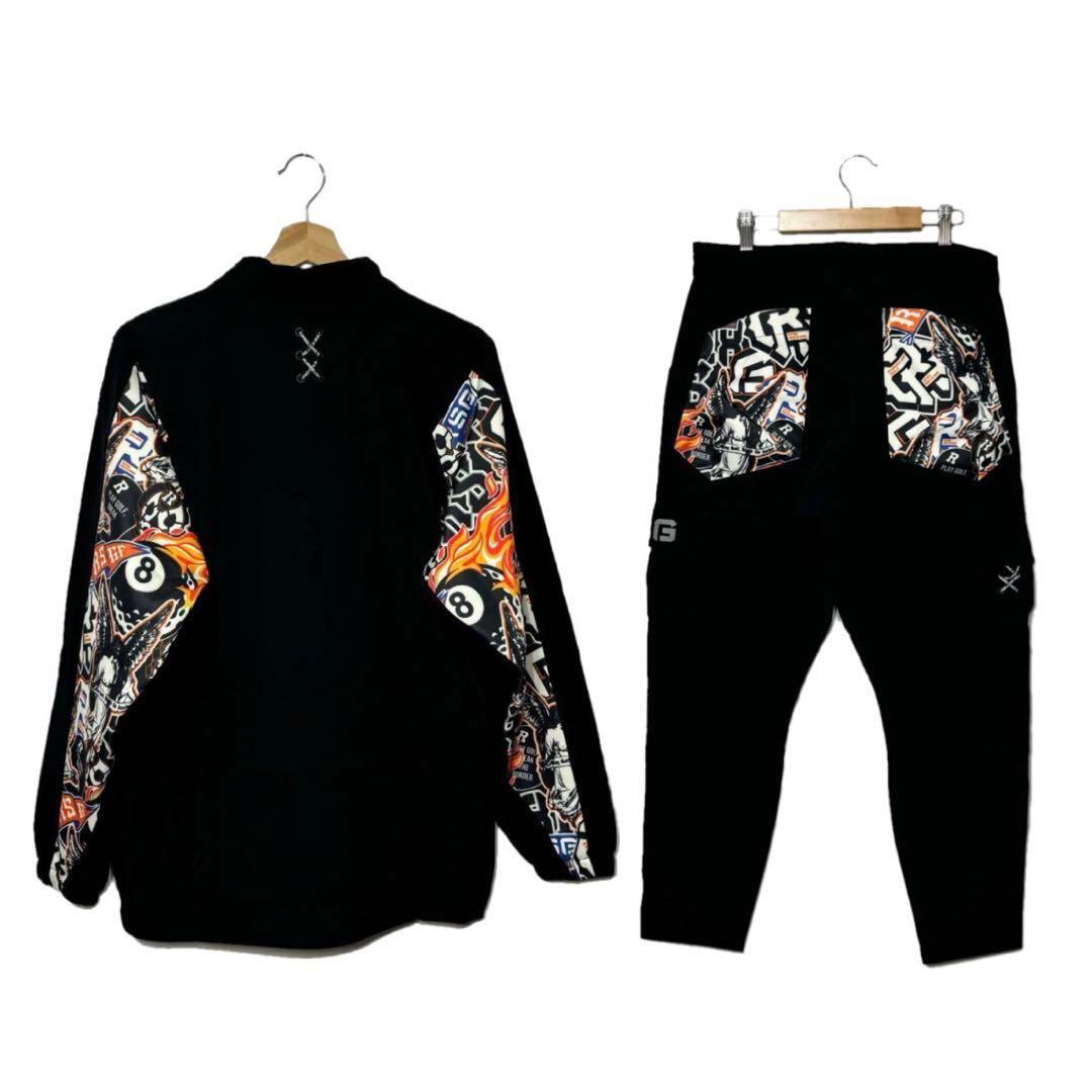 ラッセルノ ゴルフ ハーフジップ プルオーバー セットアップ ブラック L 5