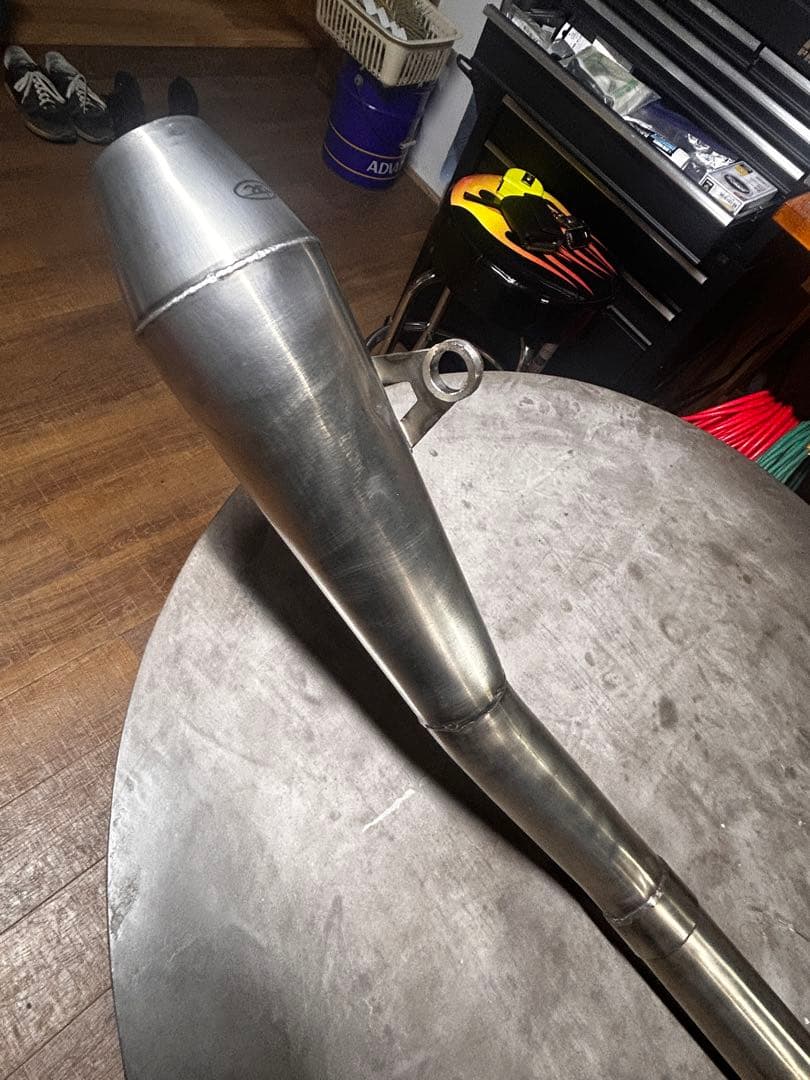 ジャンク　tecステンレス製トライアンフスピードツイン1200用フルエキマフラー