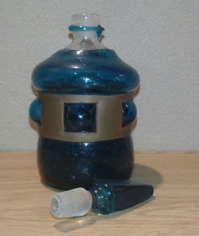 希少・秀逸品!! 小谷ブルー・銅巻き瓶　小谷眞三作品（倉敷ガラス）