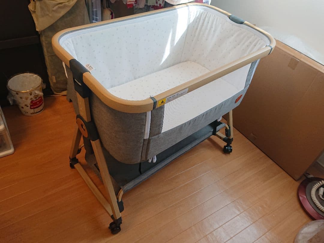 【 ベッドインベッド 付 】ZDMJ 2024最新モデル ベビーベッド ミニ