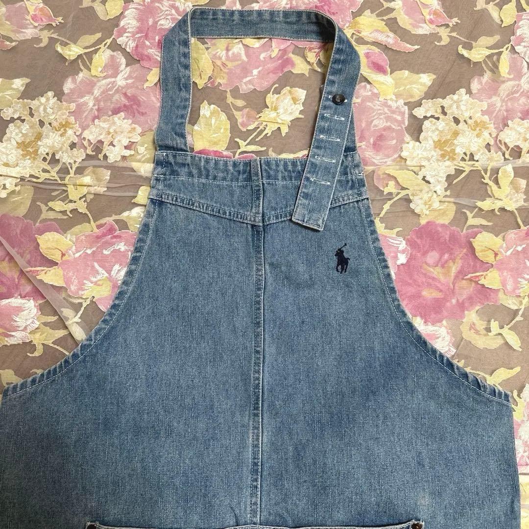 美品 RARPH LAUREN ラルフローレン デニム エプロン