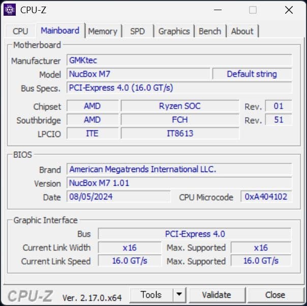 ミニPC GMKtec Nucbox M7 16GB+512GB Ryzen 7 PRO