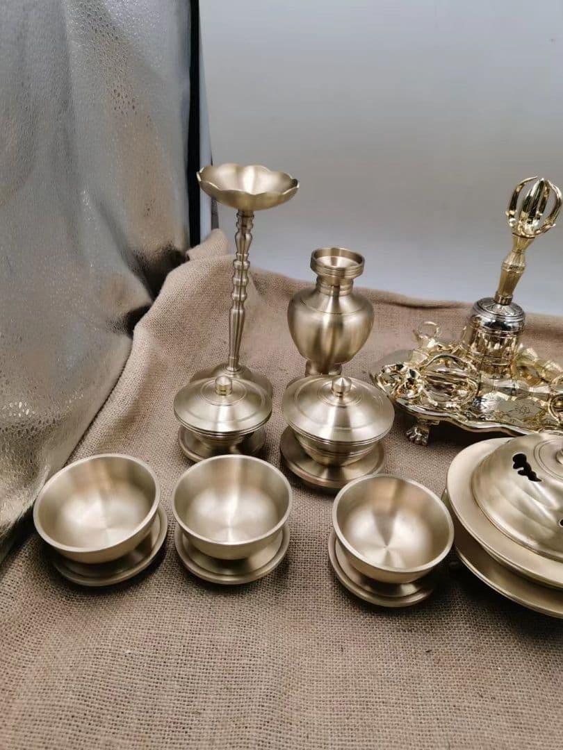 【修縁堂】密教法具 真言宗 法器 いちめん器 21個セット 仏教法具