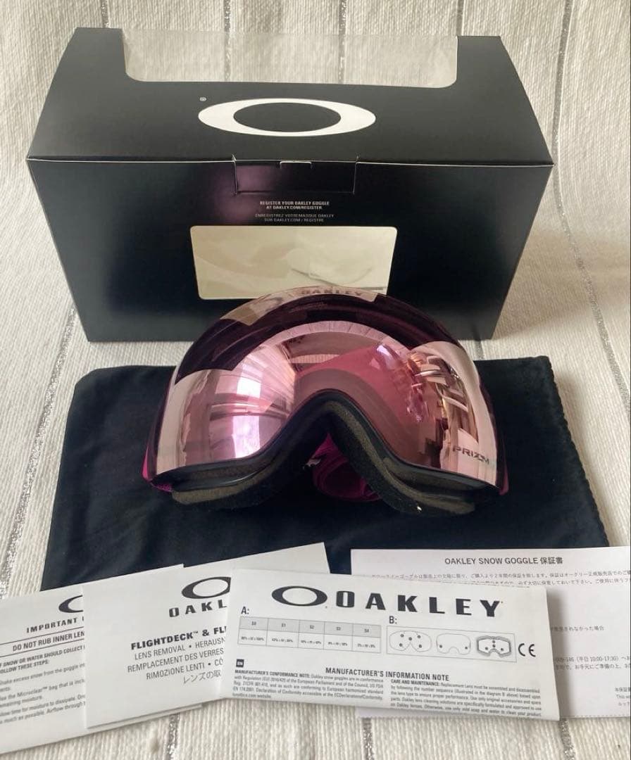 オークリー⭐︎ スノーボードゴーグル　Flight Deck M ピンク　正規品