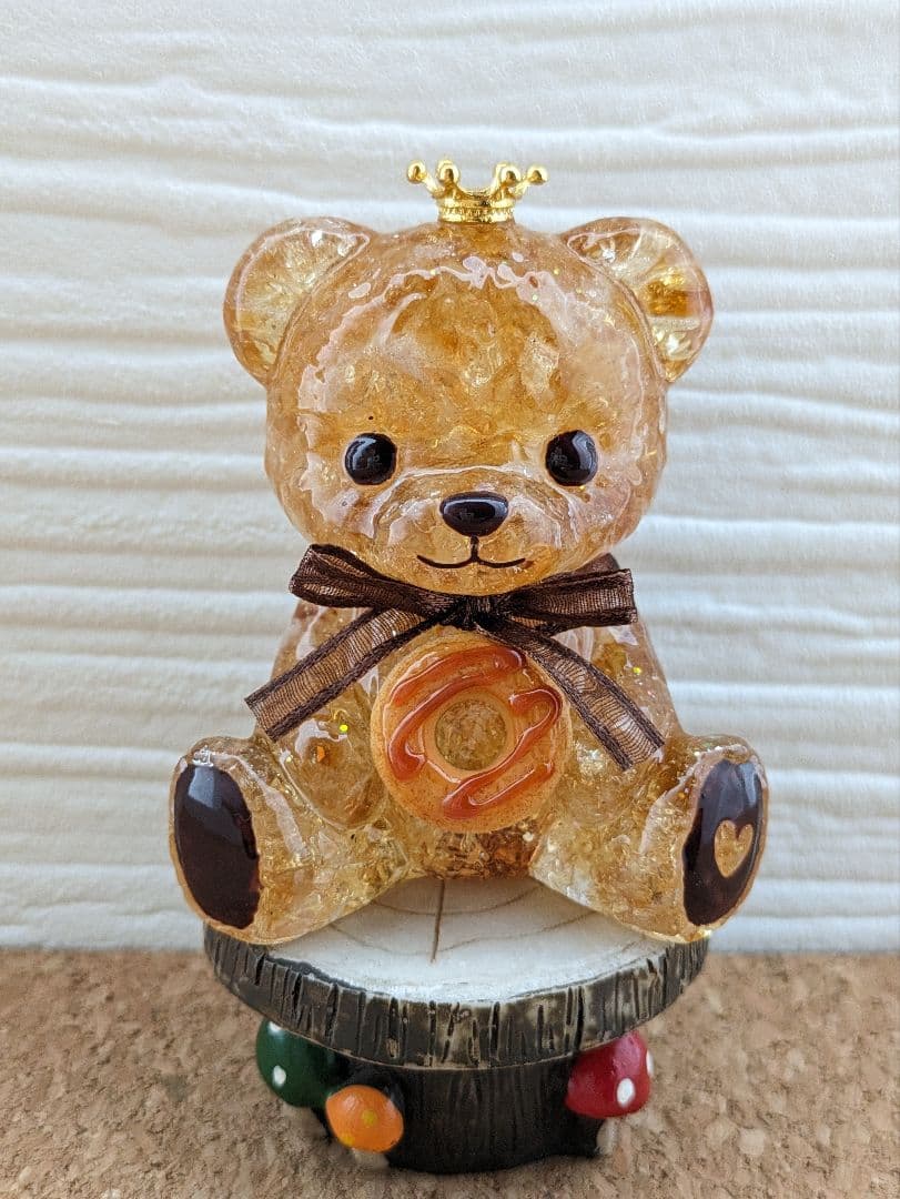 【Milky】ブラックスピネルのくまちゃん形オルゴナイト☆他２点