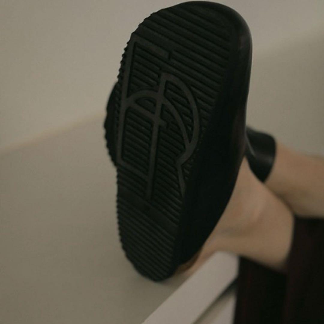 piii【未使用】ETRE TOKYO スムースレザークロッグシューズ