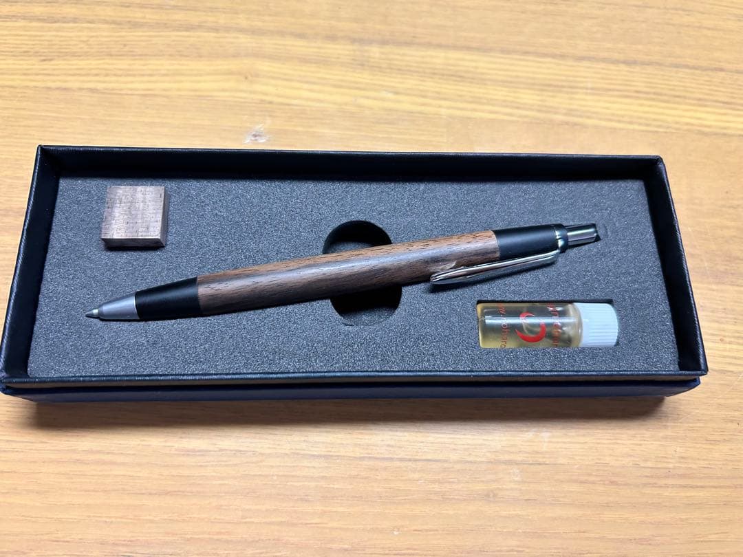 野原工芸 旧型 黒柿 固定式口金