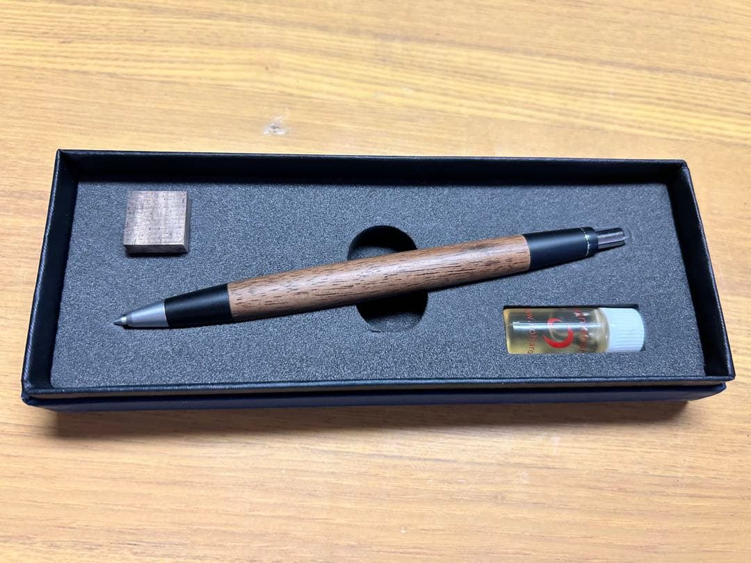 野原工芸 旧型 黒柿 固定式口金