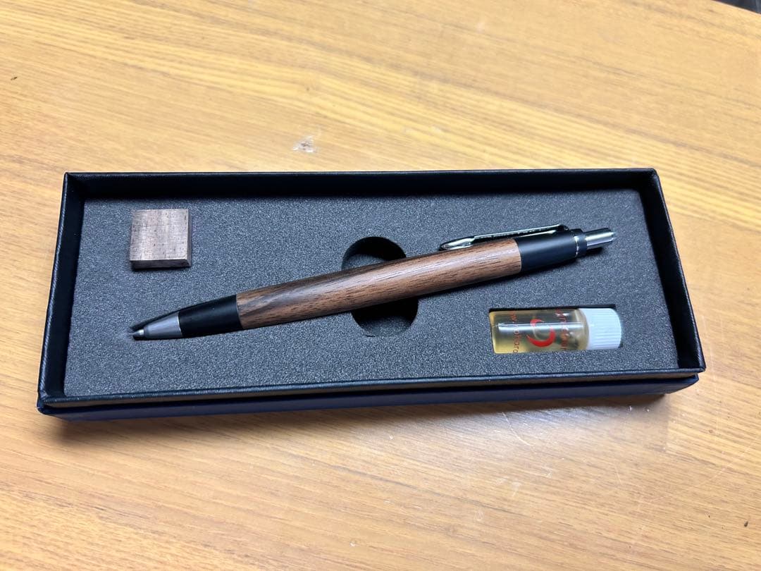 野原工芸 旧型 黒柿 固定式口金