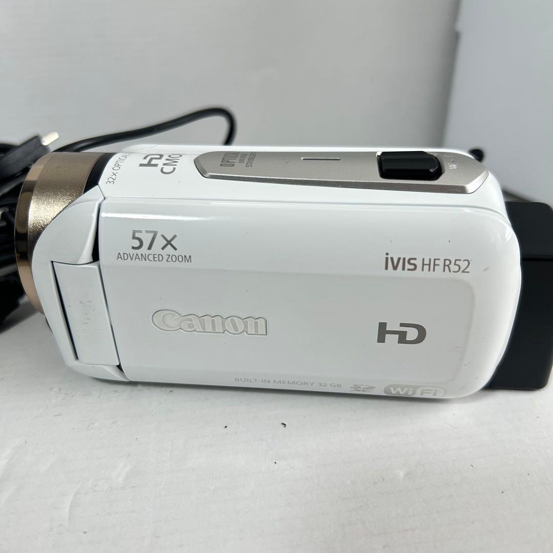 【美品】Canon iVIS HF R52 ホワイト デジカメ