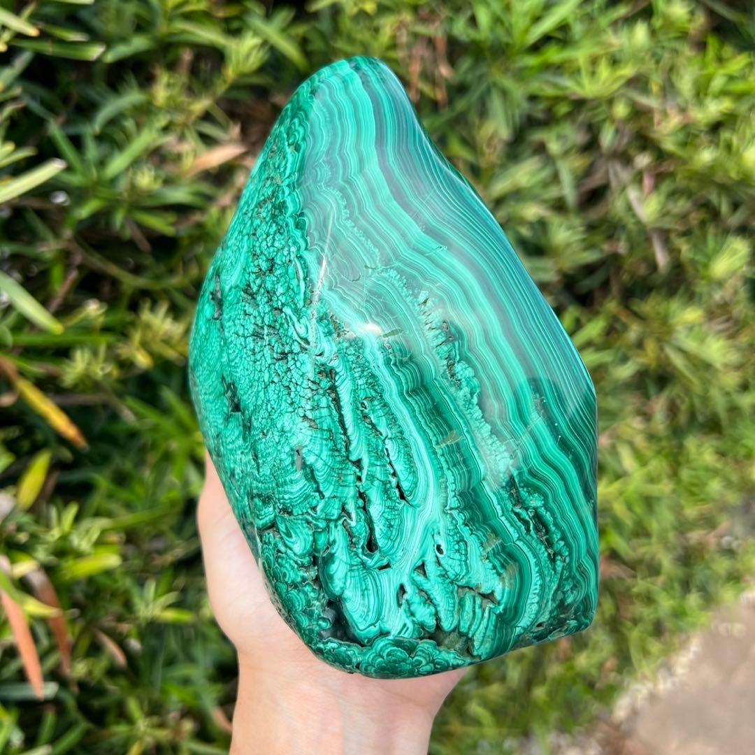 ✳️専用‼️✨癒される発色と模様✨高いヒーリングパワー✨マラカイト 原石 天然石
