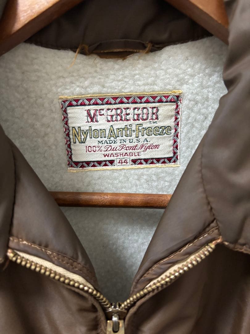 50s マクレガー　ナイロンアンチフリーズ　USA製　44 汚れあり