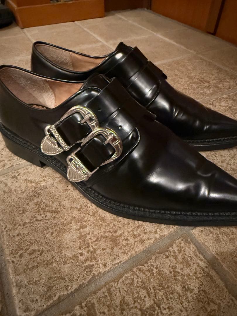 【今だけ‼️】TOGA 2バックル ウェスタン オックスフォード