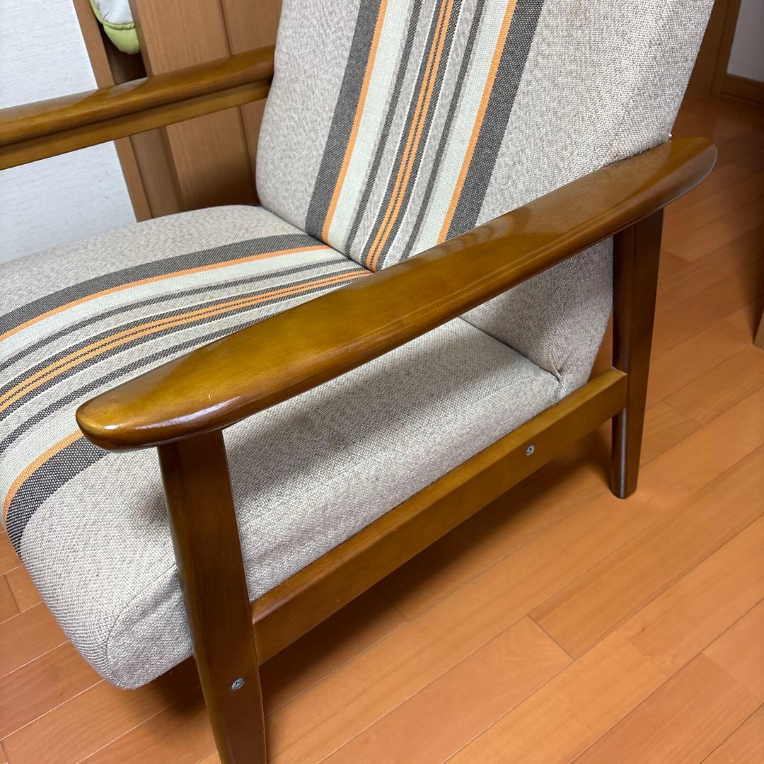 ジャンク品 カリモク1人掛けソファ