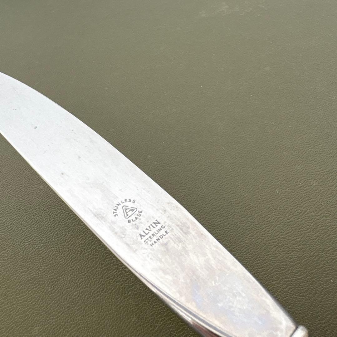 ビンテージ　ALVIN STERLING ナイフ　Chateau Rose 純銀