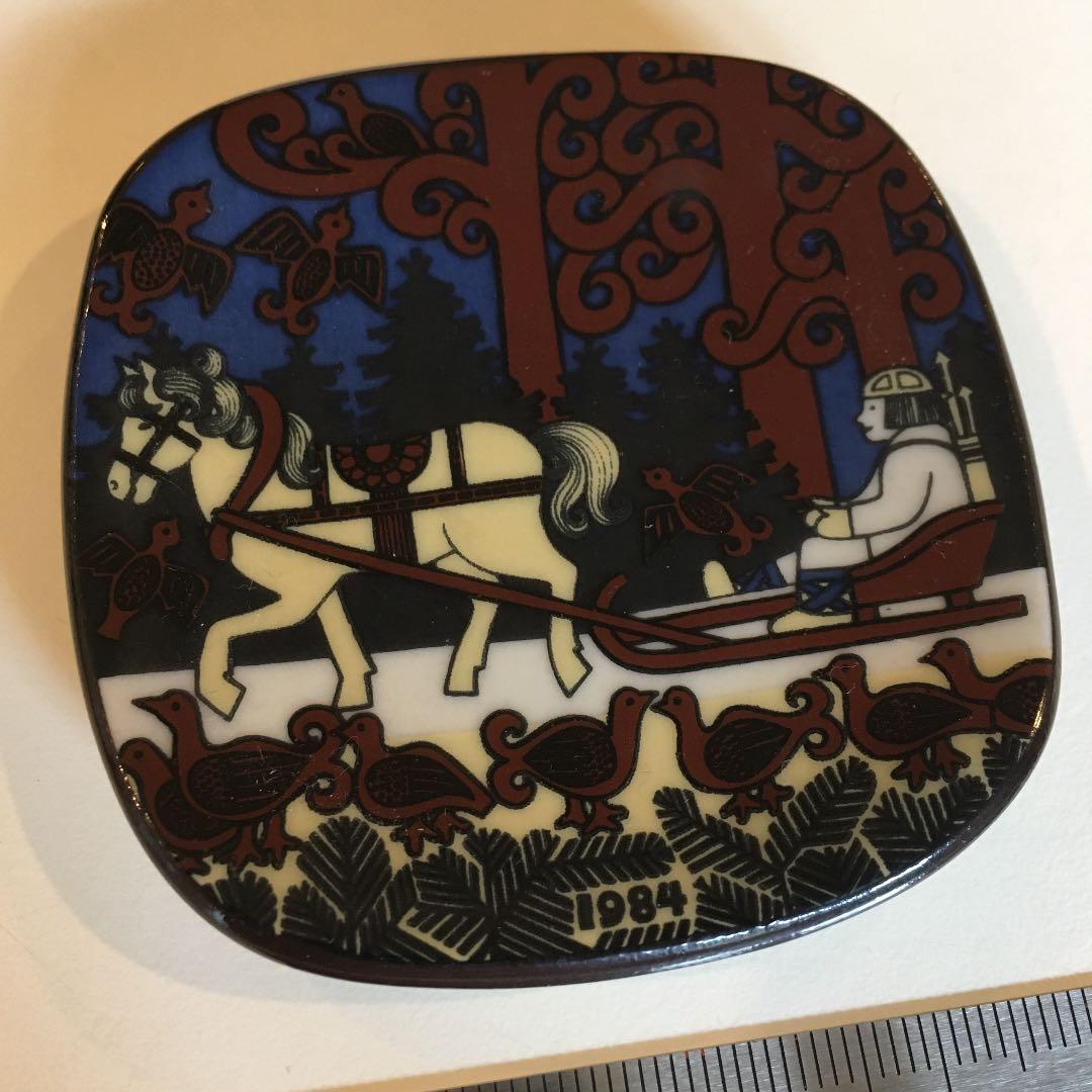 アラビア　イヤープレート　工場見学お土産　6cm