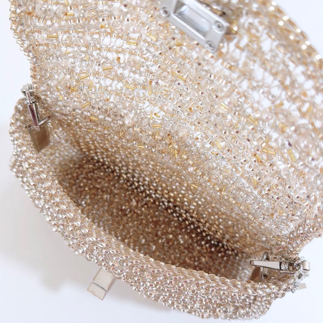 完売品　アンテプリマ　ペルラグリッター　ショルダー　ミディアム　シルバーゴールド