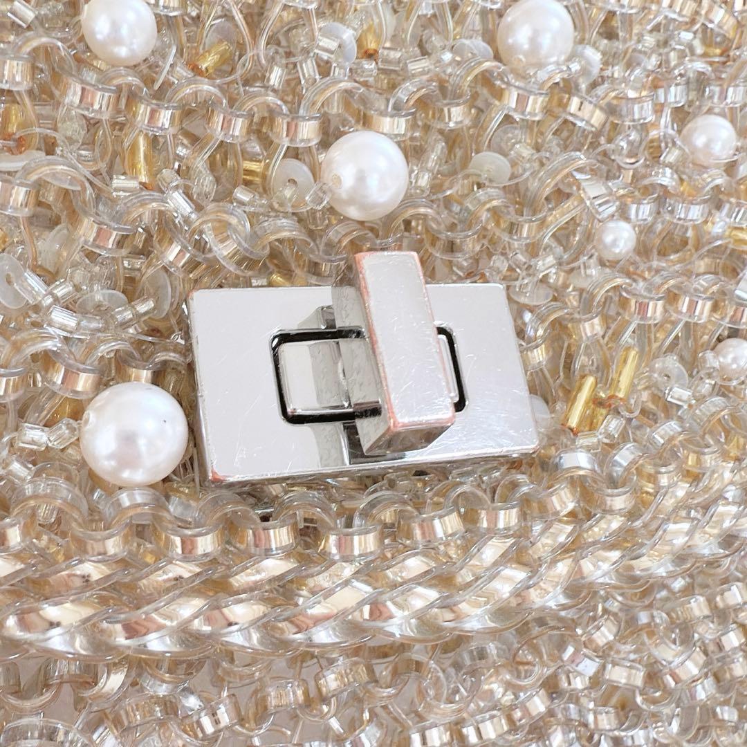 完売品　アンテプリマ　ペルラグリッター　ショルダー　ミディアム　シルバーゴールド