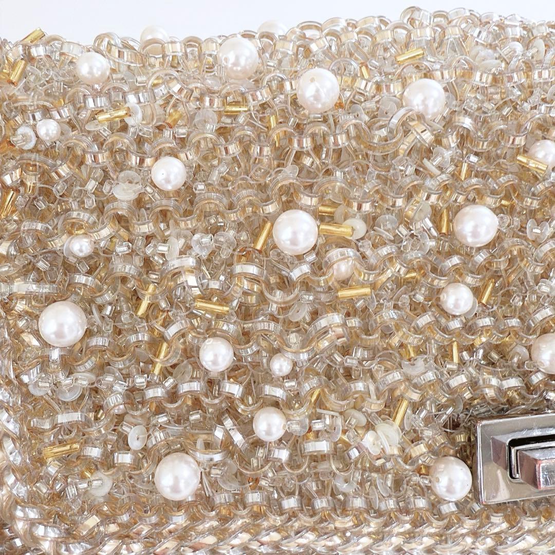 完売品　アンテプリマ　ペルラグリッター　ショルダー　ミディアム　シルバーゴールド