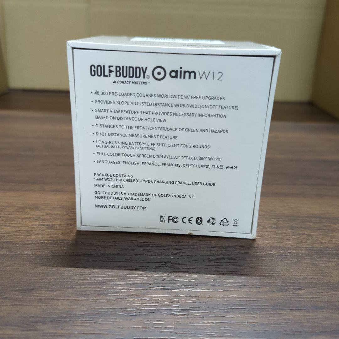 ゴルフバディー　aim W12 フルカラー タッチ ゴルフウォッチ 新品