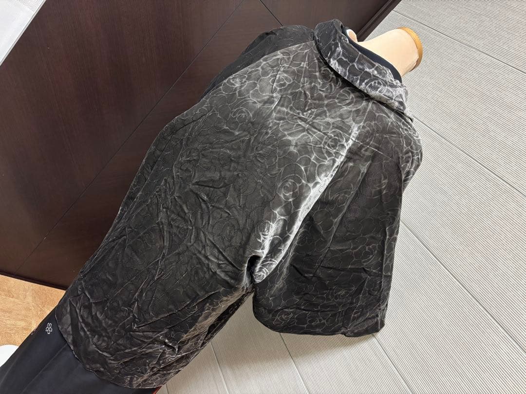 ・:*+.バラ柄ベロアの和装コート・:*+.