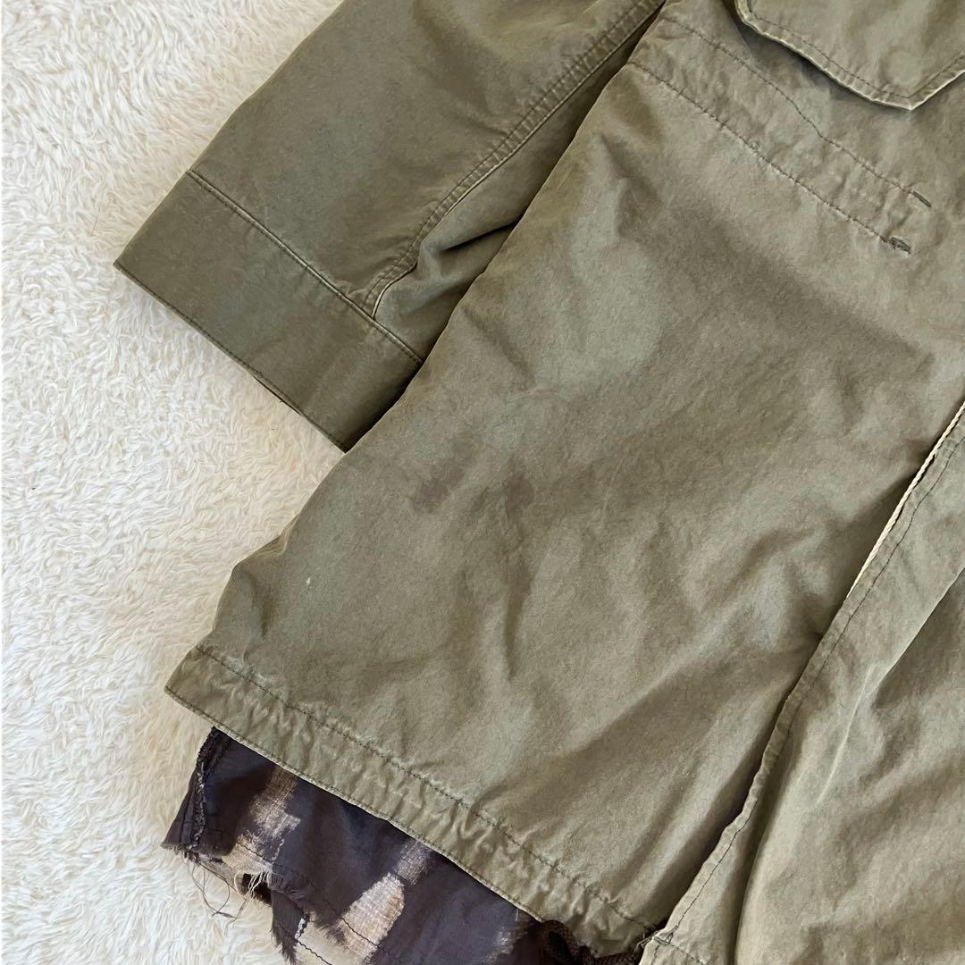 完売品 SASQUATCHfabrix. 裏地ブリーチ加工 モッズコート