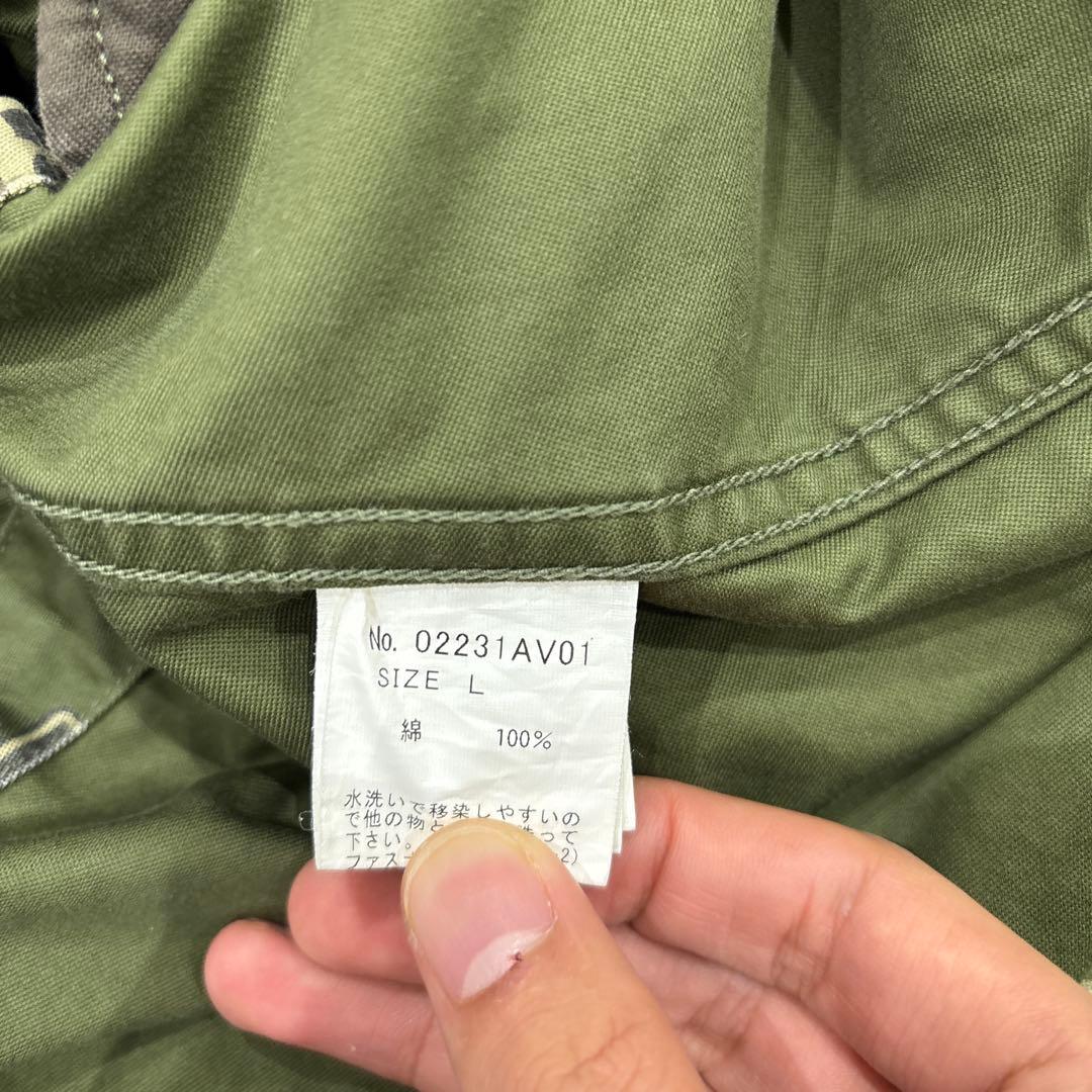 ヒステリックグラマーカーキ プリント柄 ベスト パッチ付き