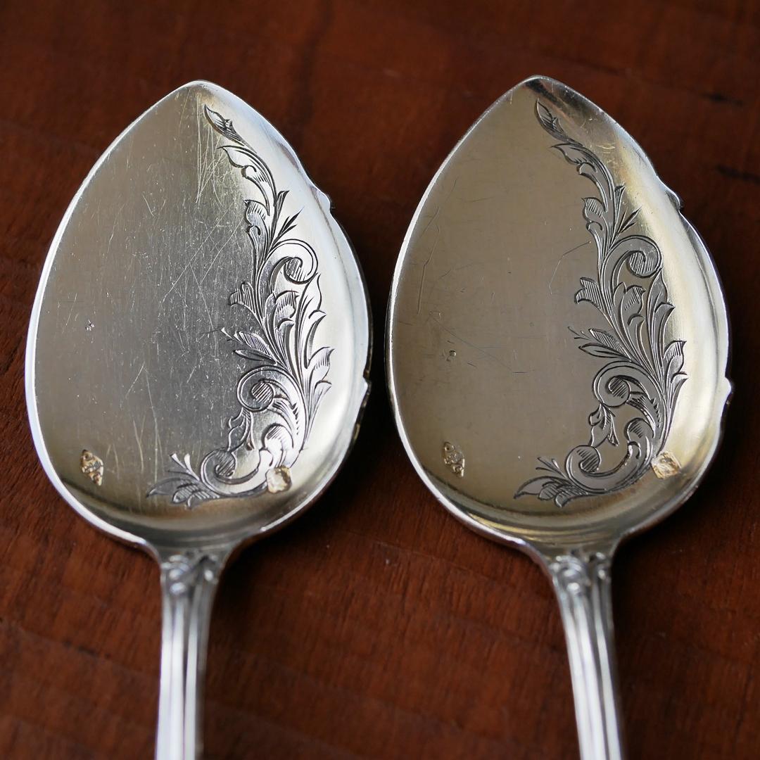 ◆JeanGranvigne◆アンティーク◆シルバー950◆スプーン2本組◆