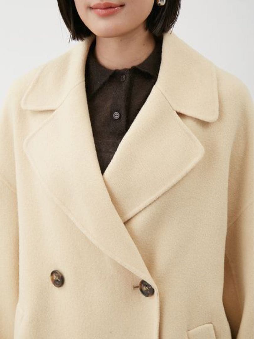 お値下げ♡ミラオーウェン　woolコクーンシルエットピーコート