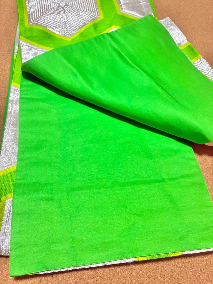 7歳七五三用 扇子総柄黄色　着物セット