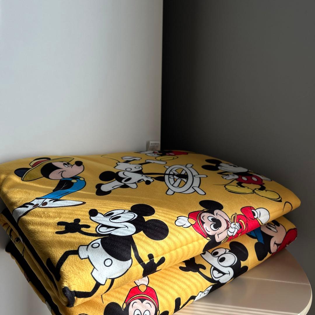 ディズニー Disney ミッキーマウス ミッキー レトロ クッション 座布団