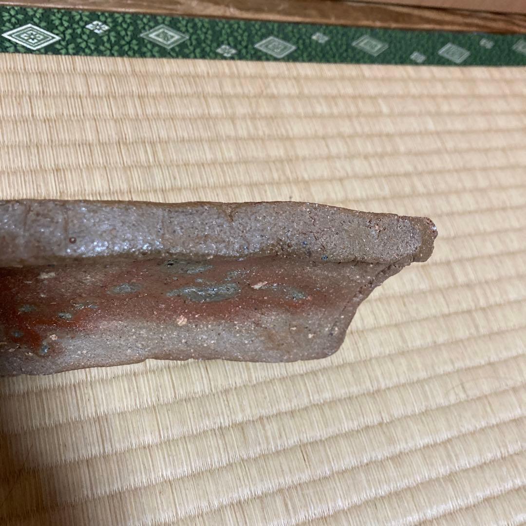 週末SAIE❗️國吉清尚　焼き締め珊瑚紋　板皿　向付